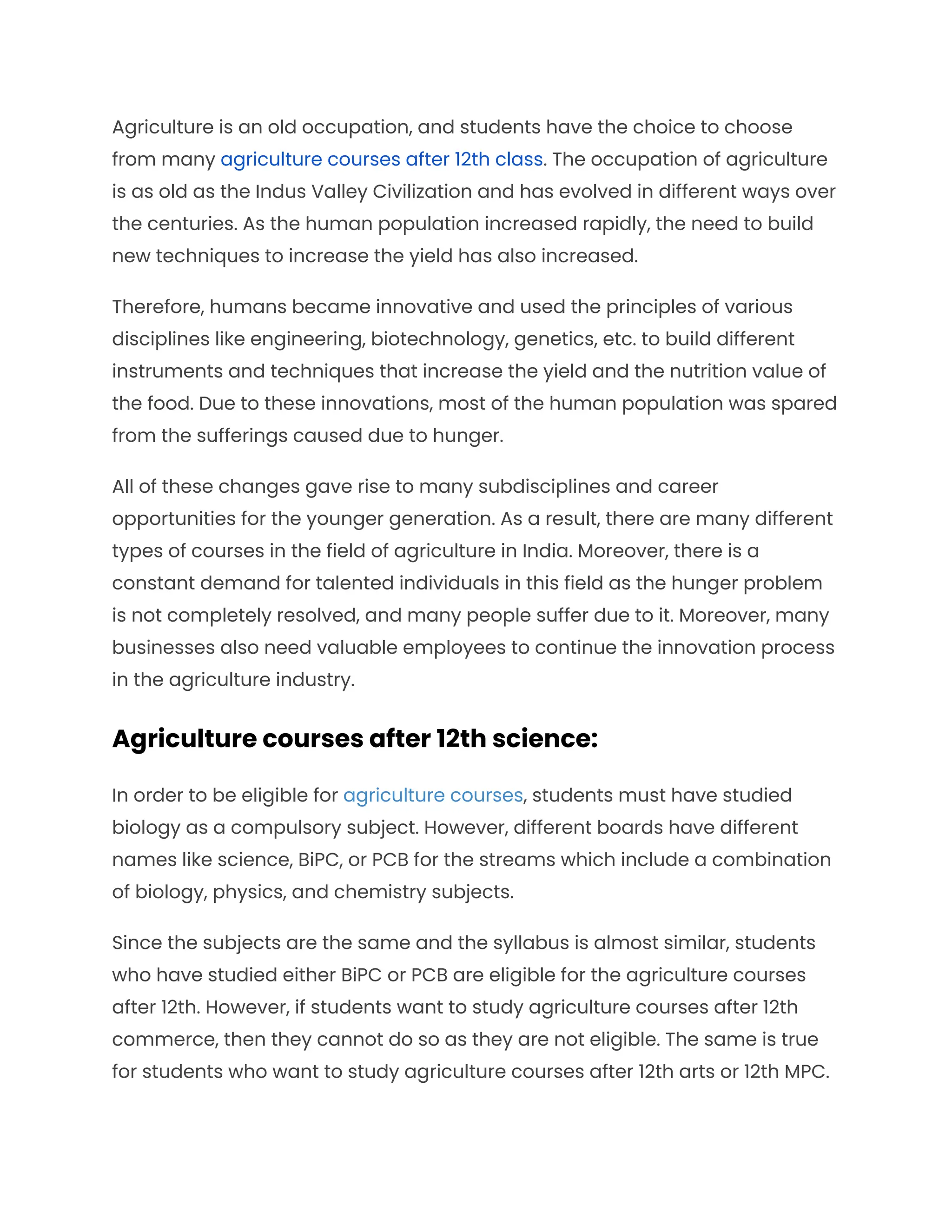 List of Agriculture Courses After 12th Class.pdf