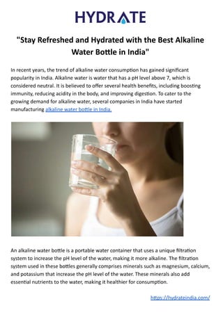 best alkaline water bottle in india.pdf