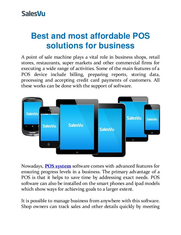 Best and most affordable pos solutions for business