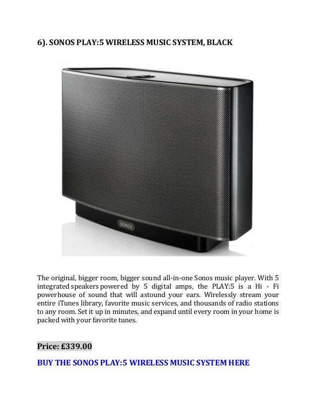 Best and top rated sonos wireless multi room audio systems