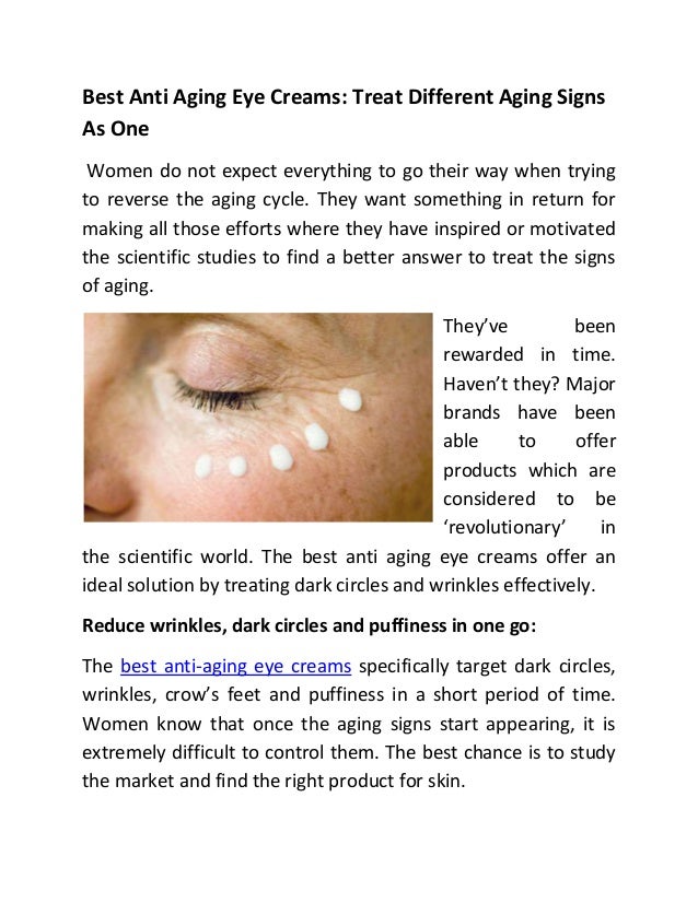 best anti aging eye