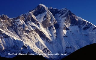 The Peak of Mount Lhotse, Tengpoche, Sagarmatha, Nepal
 