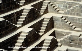 Detail of Chand Baori, Abhaneri, Rajasthan, India
 