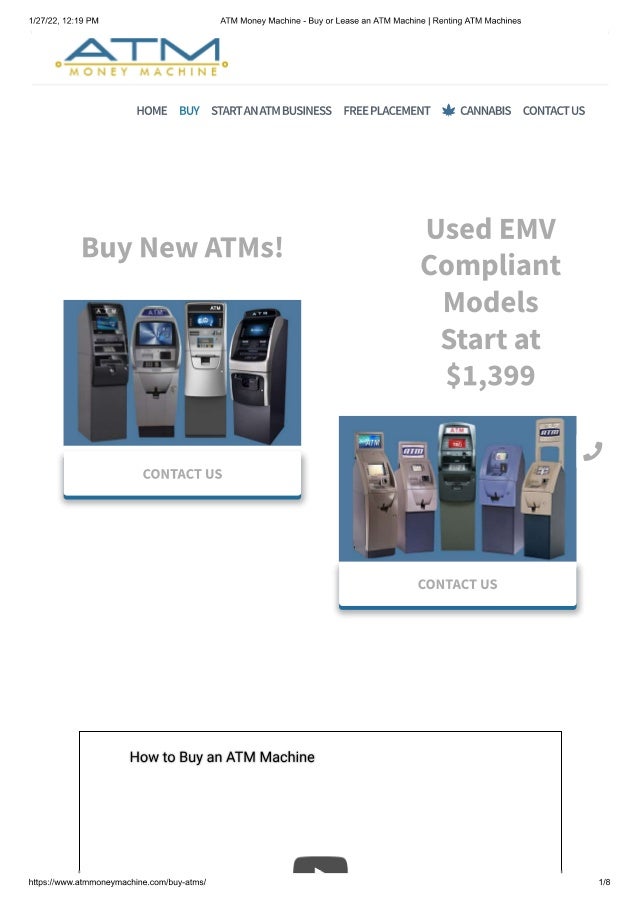 Buy An Atm machine From ATM Money Machine