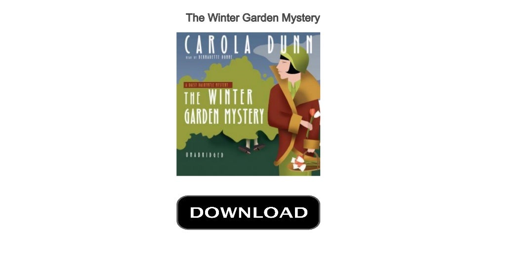 Best Audible Books The Winter Garden Mystery