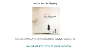 best audiobooks Allegedly
best audiobooks Allegedly for road trip | best audiobooks Allegedly for couples road trip
LINK IN PAGE 4 TO LISTEN OR DOWNLOAD BOOK
 