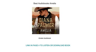 Best Audiobooks Amelia
Amelia Audiobook
LINK IN PAGE 4 TO LISTEN OR DOWNLOAD BOOK
 