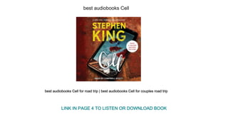 best audiobooks Cell
best audiobooks Cell for road trip | best audiobooks Cell for couples road trip
LINK IN PAGE 4 TO LISTEN OR DOWNLOAD BOOK
 