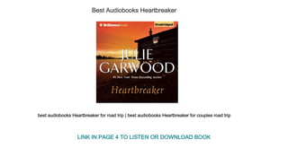 Best Audiobooks Heartbreaker
best audiobooks Heartbreaker for road trip | best audiobooks Heartbreaker for couples road trip
LINK IN PAGE 4 TO LISTEN OR DOWNLOAD BOOK
 