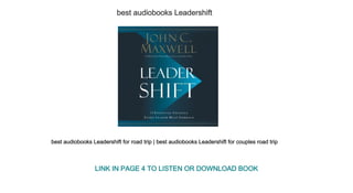 best audiobooks Leadershift
best audiobooks Leadershift for road trip | best audiobooks Leadershift for couples road trip
LINK IN PAGE 4 TO LISTEN OR DOWNLOAD BOOK
 
