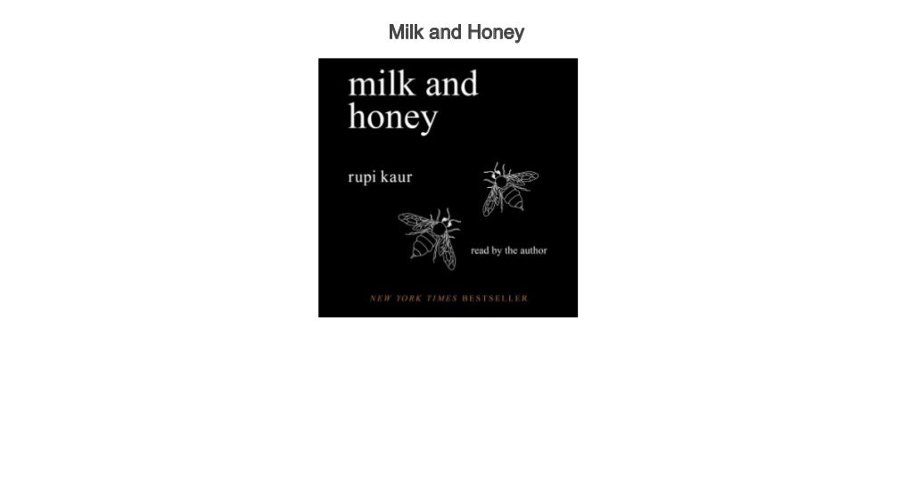 milk and honey author