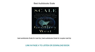 Best Audiobooks Scale
best audiobooks Scale for road trip | best audiobooks Scale for couples road trip
LINK IN PAGE 4 TO LISTEN OR DOWNLOAD BOOK
 