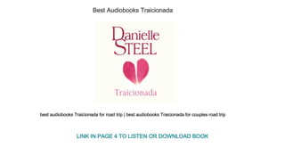 Best Audiobooks Traicionada
best audiobooks Traicionada for road trip | best audiobooks Traicionada for couples road trip
LINK IN PAGE 4 TO LISTEN OR DOWNLOAD BOOK
 