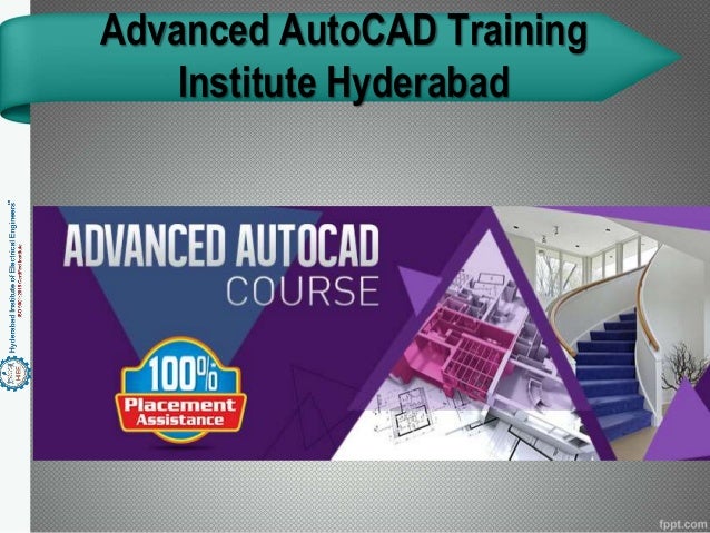 Best auto cad training course in hyderabad, autocad classes in ...