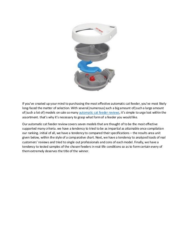Best Automatic Cat Feeder Wet Food Dispenser Pdf
