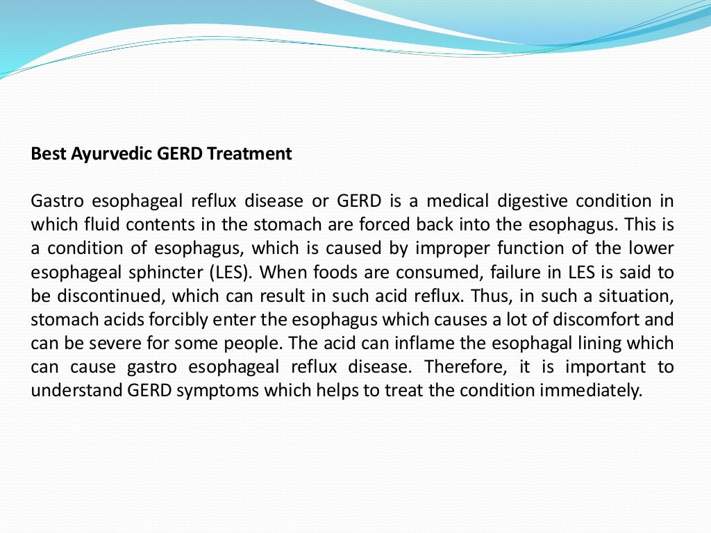 Best Ayurvedic GERD Treatment