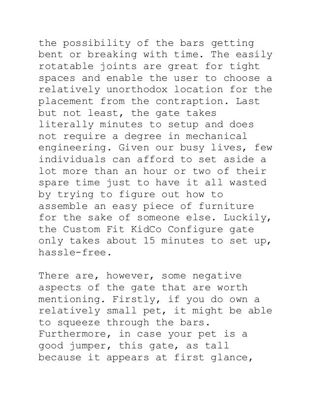 kidco configure gate