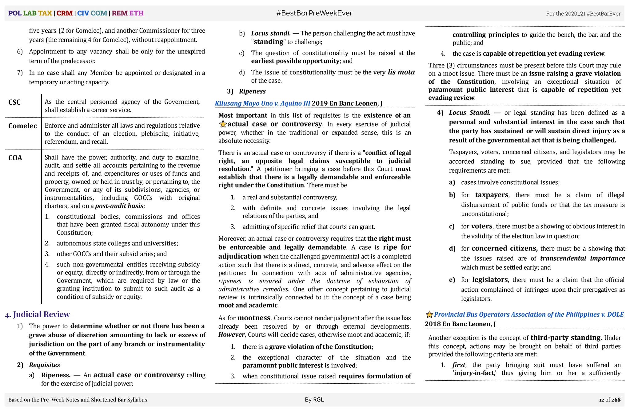2023 Leonen bar materials in all subjects | PDF