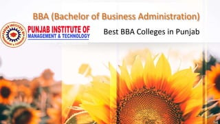 BBA (Bachelor of Business Administration)
Best BBA Colleges in Punjab
 
