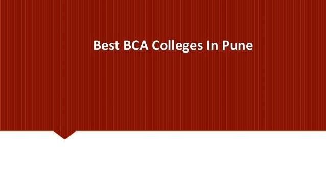 Best BCA Colleges In Pune
 