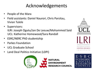 Wildlife conservancies and pastoral livelihoods in the Maasai Mara, Kenya