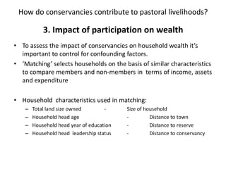 Wildlife conservancies and pastoral livelihoods in the Maasai Mara, Kenya