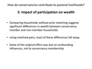 Wildlife conservancies and pastoral livelihoods in the Maasai Mara, Kenya
