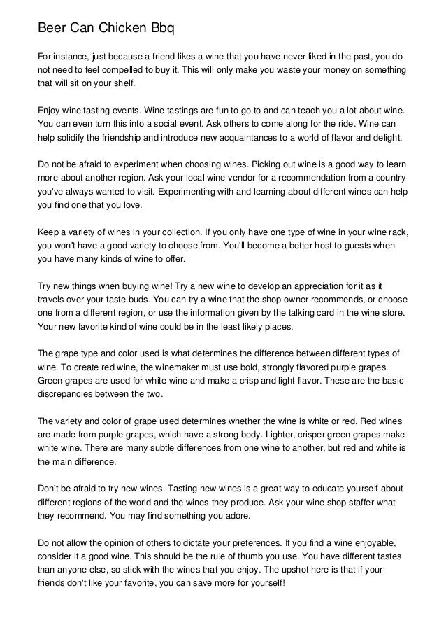 Beer Can Chicken Bbq