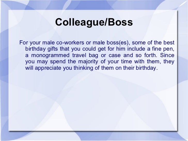 birthday gifts for your boss
