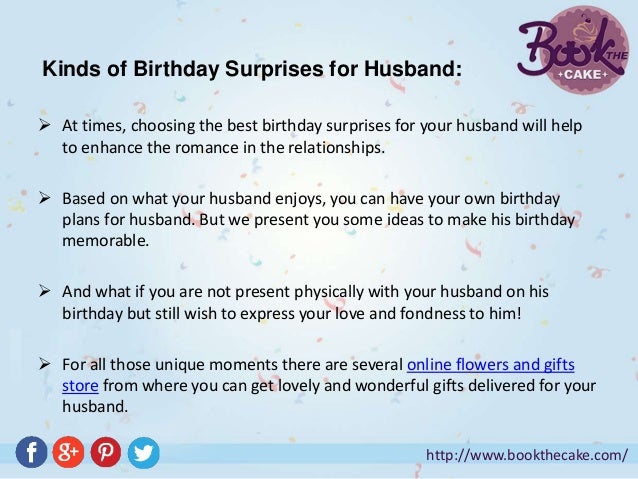 how to make your husband's birthday special