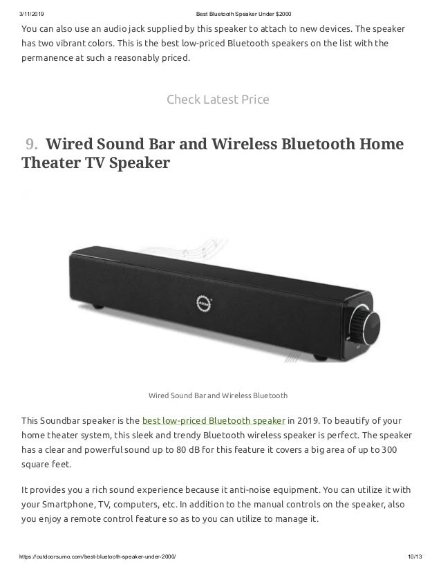 best sound system under 2000