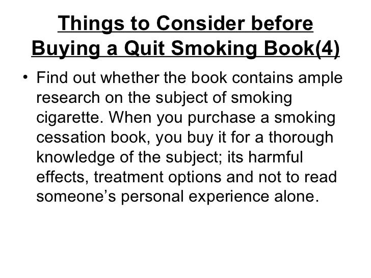 Best book for stop smoking