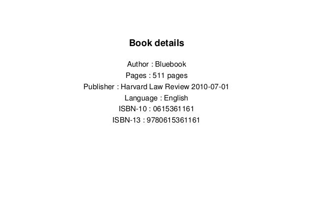 [BEST BOOKS] Bluebook a Uniform System of Citation