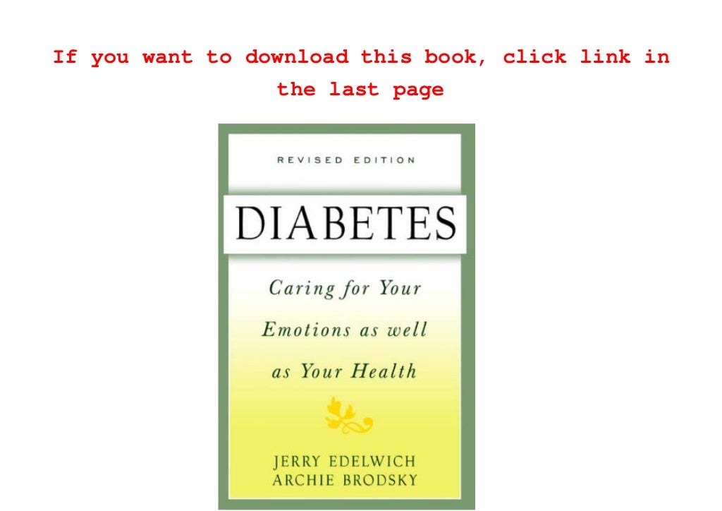 [BEST BOOKS] Diabetes Caring For Your Emotions As Well As Your Health