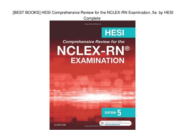 [BEST BOOKS] HESI Comprehensive Review for the NCLEXRN Examination,…