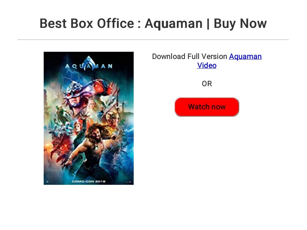 Best Box Office : Aquaman | Buy Now