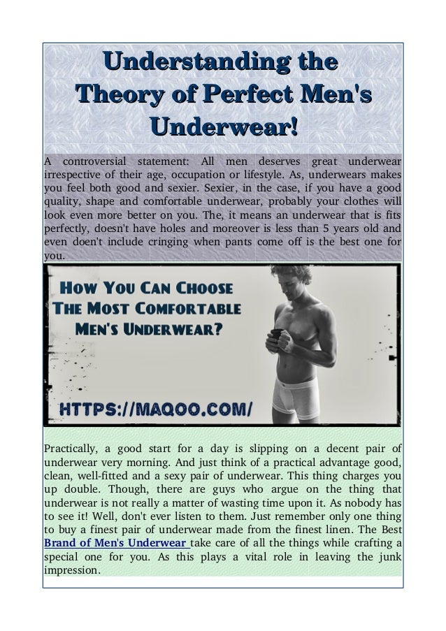 Best Type of Men’s Underwear Maqoo