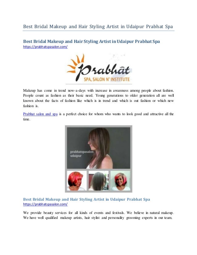 Best Bridal Makeup And Hair Styling Artist In Udaipur Prabhat Spa