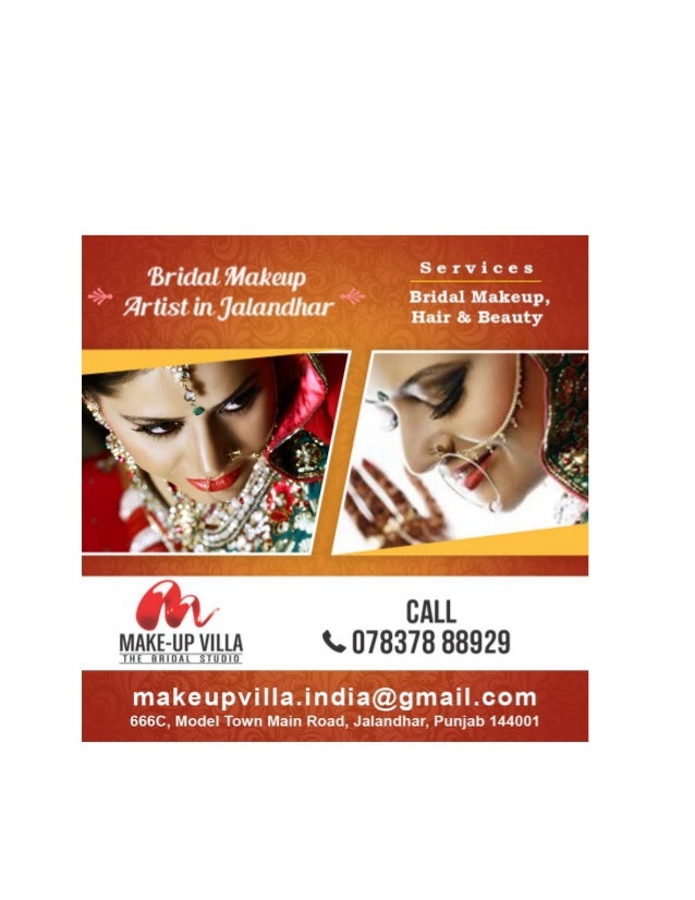 Bridal makeup advertisement