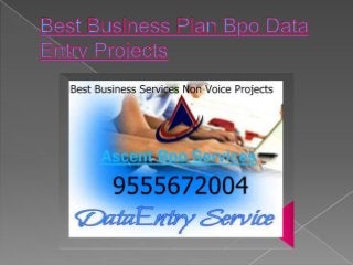 Best Business Plan Offline Projects Data Entry