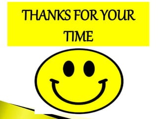THANKS FOR YOUR
TIME
 
