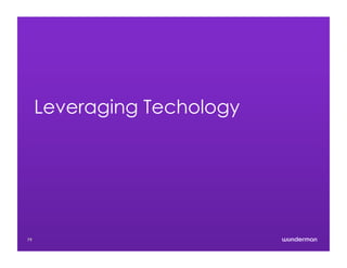 Leveraging Techology
79
 