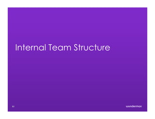 Internal Team Structure
83
 