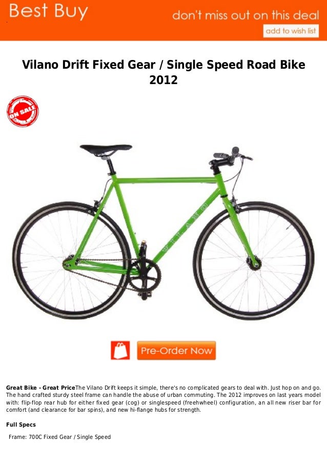 vilano single speed road bike