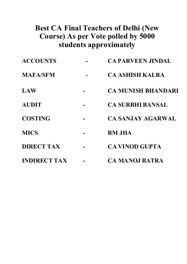 Ca final sfm forex notes
