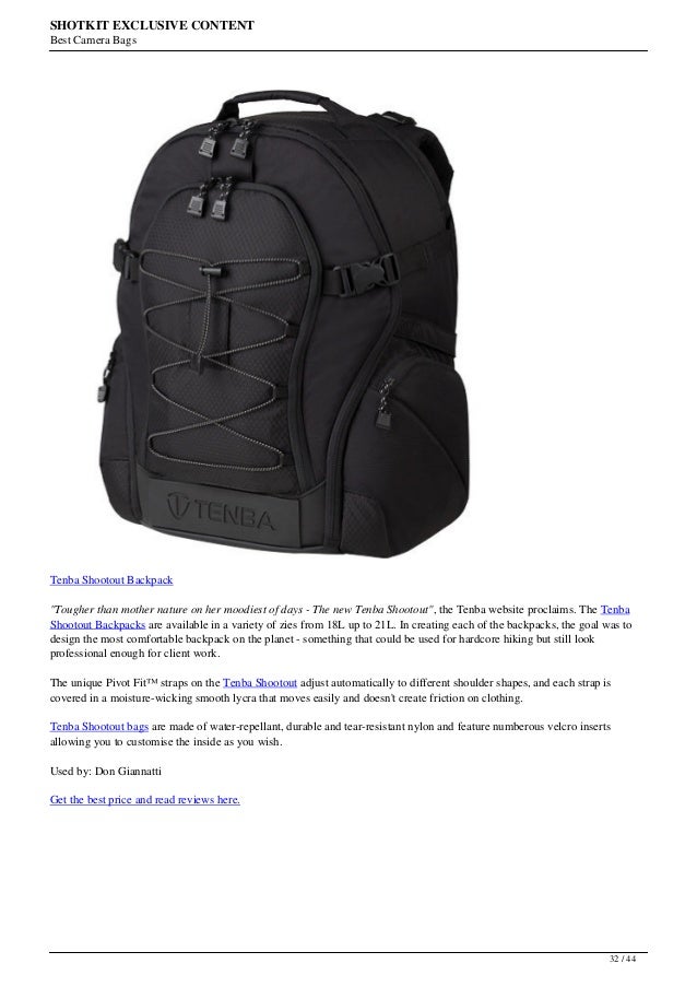 Big List Of The Most Popular Camera Bags