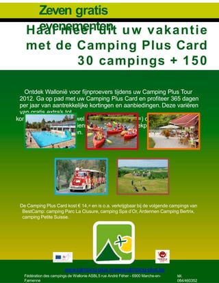 BestCamp camping ardennen brochure