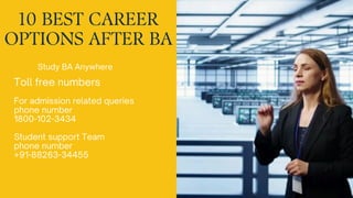 10 Best Career Options After BA: What to Do in 2024 | PDF