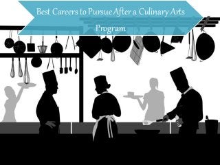 Best Careers to Pursue After a Culinary Arts
Program
 