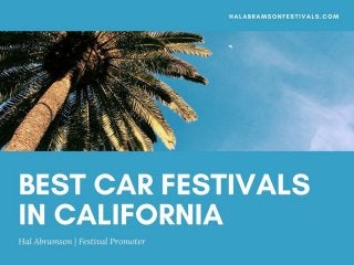 Best Car Festivals in California 